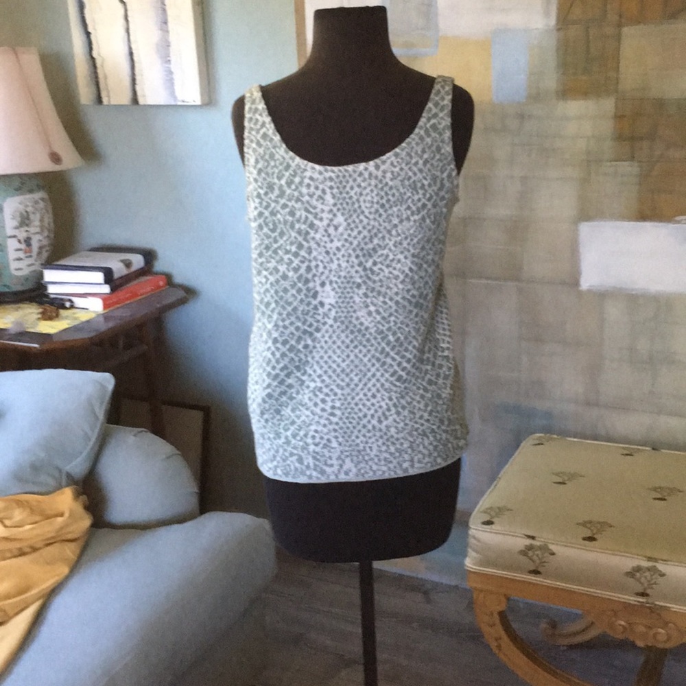 Joan Vass Au Courant Animal Print Knit Top NWOT - Picture 4 of 5